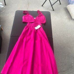 A New Day Pink Halter Maxi Sundress